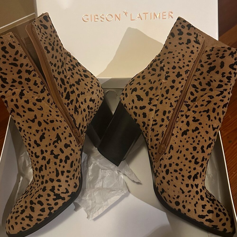 Gibson and Latimer Latisso boots in Leopard